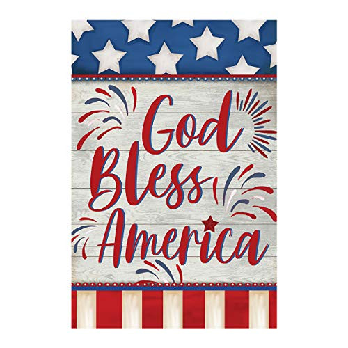 Morigins God Bless America 4th of July Garden Flag Double Sided Patriotic Strip and Star American Flag Independence Day Yard Outdoor Decoration 12 5 x 18 Inch Morigins God Bless America 4th of July Garden Flag Double Sided Patriotic Strip and Star American Flag Independence Day Yard Outdoor Decoration 12 5 x 18 Inch