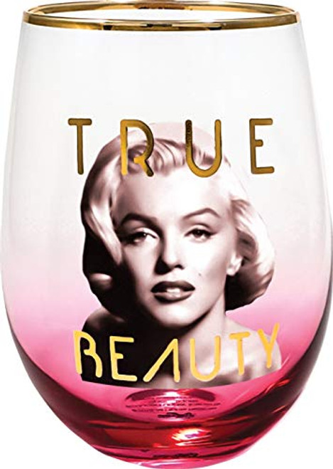 Spoontiques Marilyn Stemless Glass 20 ounces Pink