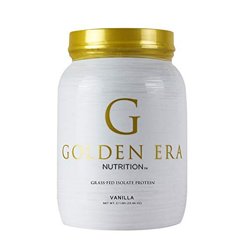 GEN Grass Fed Whey Isolate Plus Protein Powder All Natural and Hormone Free 2 Pounds Vanilla Flavor