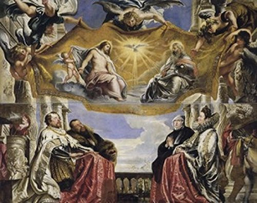 Gonzaga Family in Adoration of the Holy Trinity Peter Paul Rubens 15771640 Flemish Palazzo Ducale Mantua Italy Poster Print 18 x 24