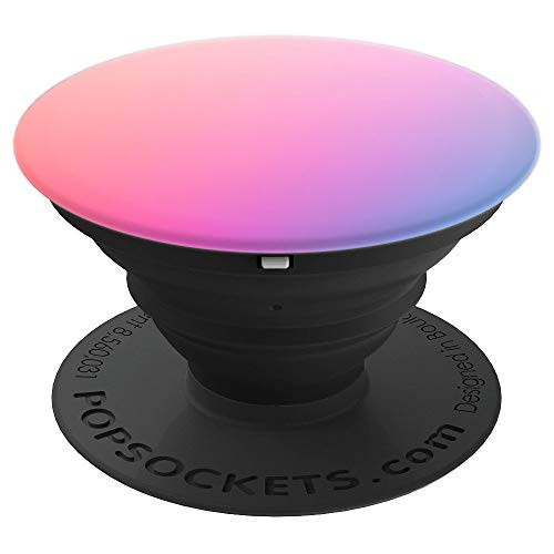 Good Vibes Purple Pink Blue Gradient Bright Sunset Colorful PopSockets Grip and Stand for Phones and Tablets