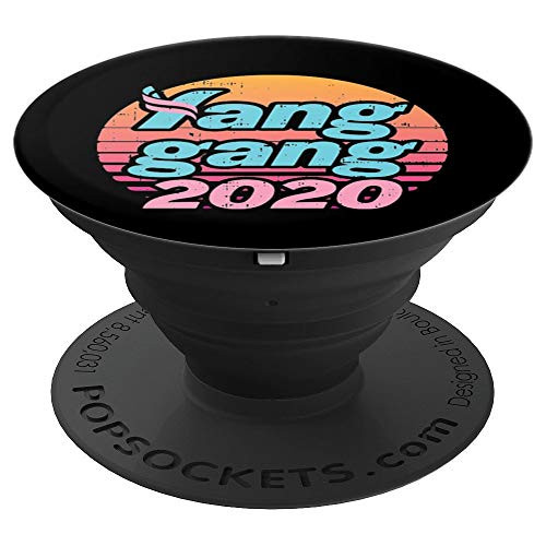 Yang Vaporwave Retro Sunset Funny Andrew For President 2020 PopSockets Grip and Stand for Phones and Tablets