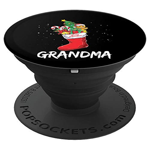 Grandma Christmas Sock  Xmas Family Matching Pajama PopSockets Grip and Stand for Phones and Tablets