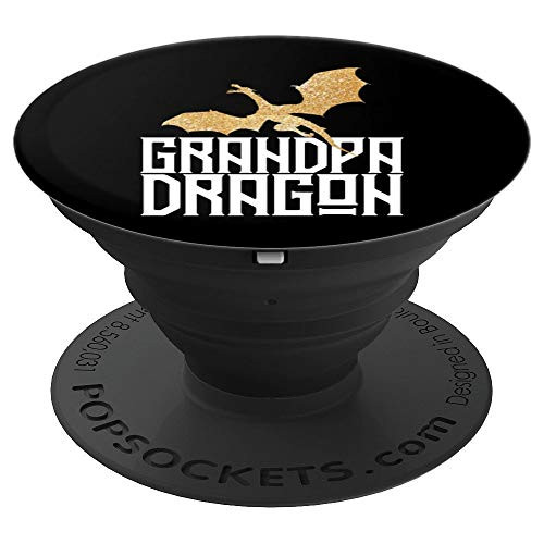 Grandpa Dragon Matching Family Tribe Gift Papa Grandfather PopSockets Grip and Stand for Phones and Tablets