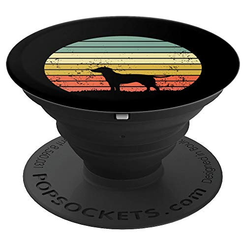 Labrador Dog Lover Retro Sunset Vintage Graphic PopSockets Grip and Stand for Phones and Tablets