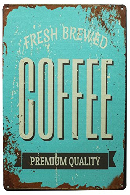 SUMIK Fresh Brewed Coffee Premium Quality Metal Tin Sign Vintage Art Poster Plaque Kitchen Cafe Home Wall Decor SUMIK Fresh Brewed Coffee Premium Quality Metal Tin Sign Vintage Art Poster Plaque Kitchen Cafe Home Wall Decor