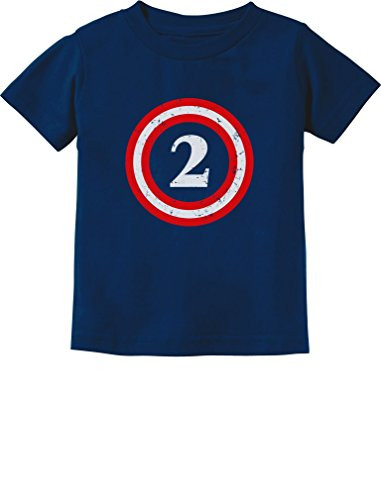 Captain 2nd Birthday  Gift For Two Years Old Toddler/Infant Kids TShirt 2 Navy