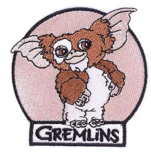 Gremlins Gizmo Classic Logo Embroidered 3 1/4  Wide Iron on Patch