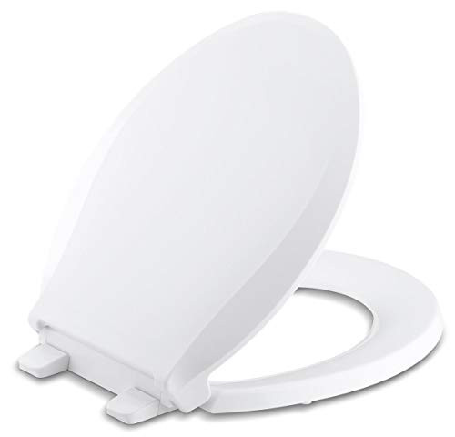 Kohler K76730 QuietClose RoundFront Toilet SeatWhite GRIPTIGHT CACHET Off White