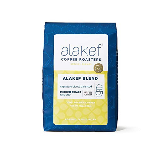 Alakef Coffee Roasters House Blend Ground Medium Roast 100 Arabica 12 oz Bag