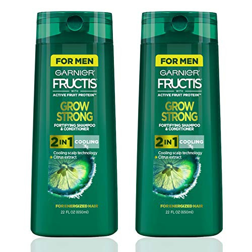 Garnier Hair Care Fructis Men s Grow Strong Cooling 2N1 Shampoo and Conditioner Cooling Scalp Technology Formulated with Citrus Extract Refreshing Menthol for Energized Hair 22 Fl Oz 2 Count Garnier Hair Care Fructis Men s Grow Strong Cooling 2N1 Shampoo and Conditioner Cooling Scalp Technology Formulated with Citrus Extract Refreshing Menthol for Energized Hair 22 Fl Oz 2 Count