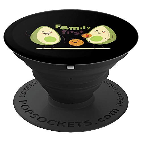 Guac Pun Avocado Parody Family First PopSockets Grip and Stand for Phones and Tablets