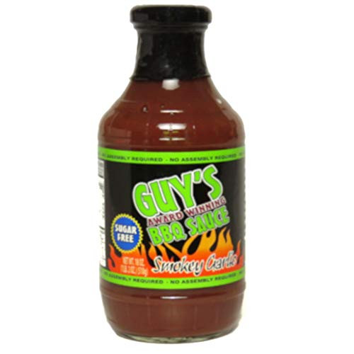 Guy s Award Winning Sugar Free BBQ Sauce 18 oz Smokey Garlic
