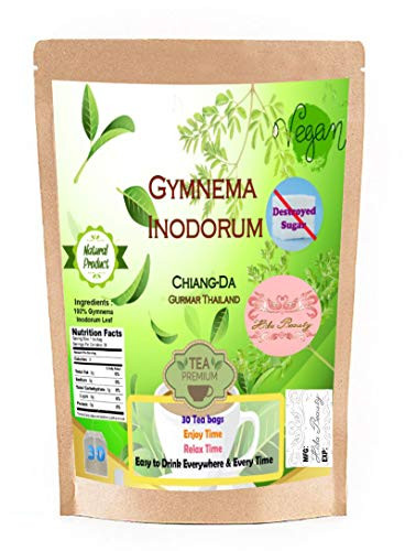 Gymnema Inodorum Sylvestre Grown in Thailand Herbal Tea 30 tea bags natural taste