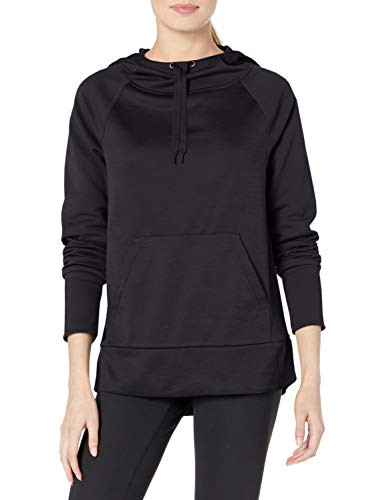 Hanes Women s Sport Performance Fleece Pullover Hoodie Black Solid/Black Heather S
