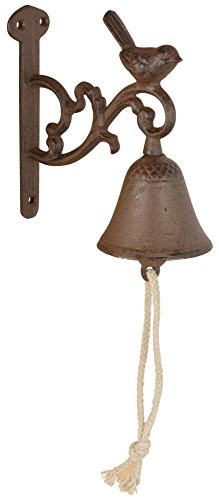 Esschert Design Rustic Cast Iron DB81 Doorbell Bird SmallBrown