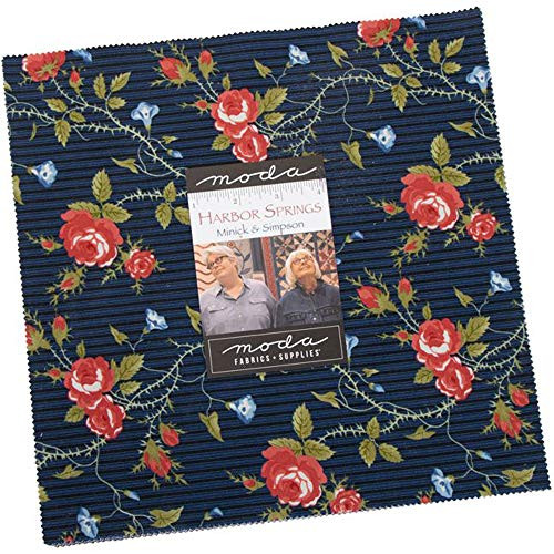 Harbor Springs Layer Cake 4210 inch Precut Fabric Quilt Squares by Minick and Simpson
