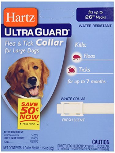 Hartz Ultraguard Flea  Tick Dog Collar Large 26  1 ea