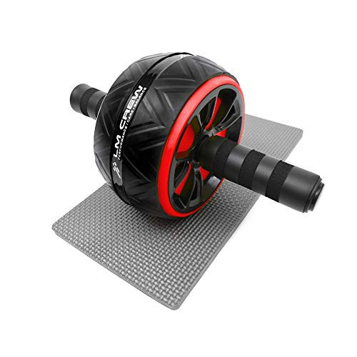 LM Crew Ab Roller Wheel for Core Muscle Strengthening  Home Workout Equipment  Abdominal Exercise Wheel  Ab Workout Equipment  Perfect Home Gym Equipment  Ab Wheel Roller for Home Workout Red