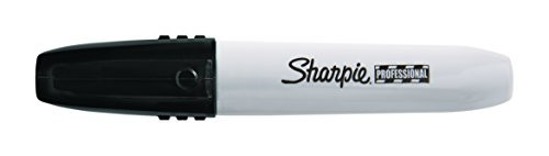 Sharpie Professional Chisel Tip Permanent Markers, 12 Black Markers (34801)