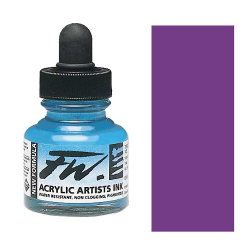 Daler-Rowney FW Acrylic Artists Ink, 6 oz, Purple Lake (160180437)