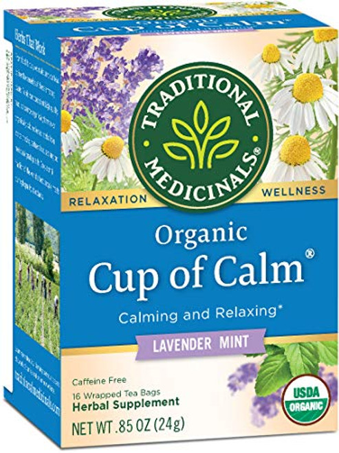 Traditional Medicinals Organic Cup of Calm Tea 16 Tea Bags
