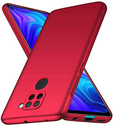 Toppix Case for Xiaomi Redmi Note 9 Hard PC Backcover AntiScratch UltraLight Slim Shell Protective Cover for Xiaomi Redmi Note 9 Red