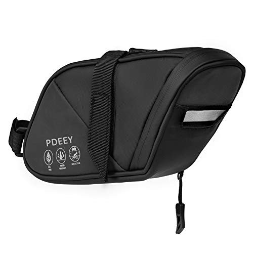 PDEEY Bike Saddle Bag Waterproof Bike Bag Under Seat Bike Seat Bag Bike Saddle Bag Under Seat Large Capacity Bicycle Saddle Bag with Adjustable Straps for Road Bikes Mountain Bikes and More