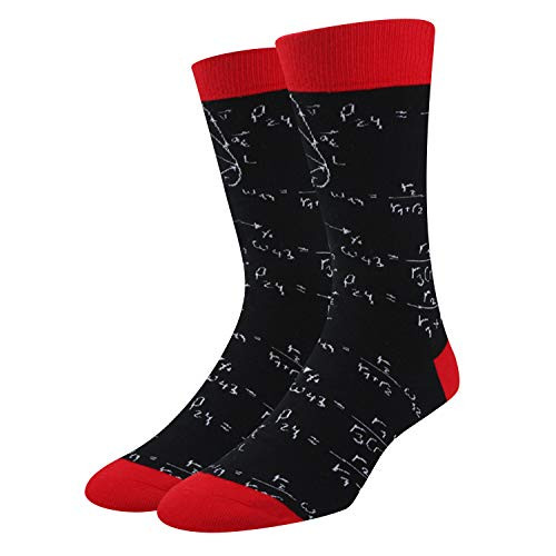 Novelty Math Socks For Men Funny Teacher Nerd Genius Socks Gift for Math Teacher