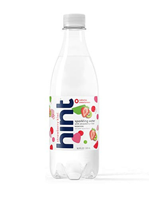 Hint Fizz Strawberry Kiwi 12 Ounce Pack of 12 Pure Sparkling Water Infused with Strawberry and Kiwi Zero Sugar Zero Calories Zero Sweeteners Zero Preservatives Zero Artificial Flavors