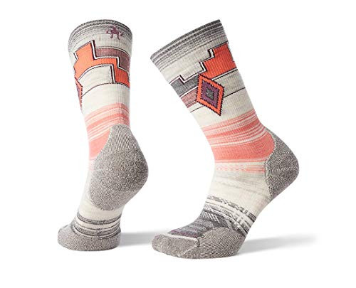 Smartwool PhD Outdoor Light Pattern Crew Medium Gray LG Women s Shoe 1012 5