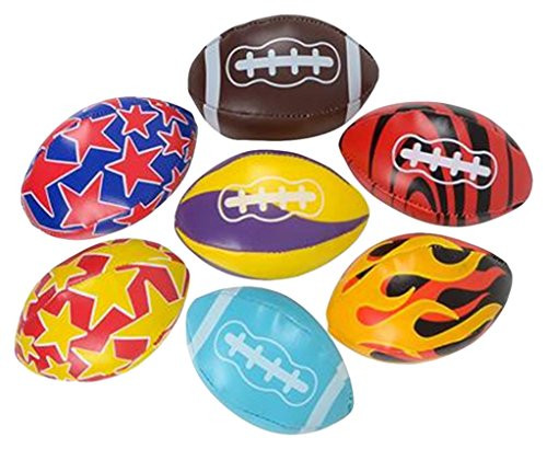 Rhode Island Novelty 3.5" Soft Stuff Football Assortment
