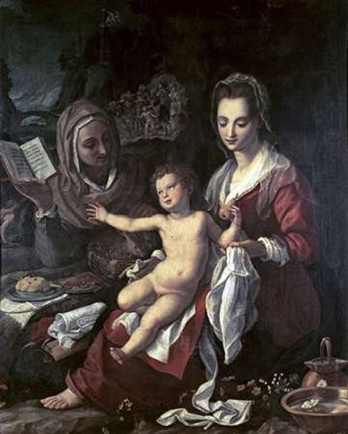 Holy Family Poster Print by Agnolo Bronzino 8 x 10 Holy Family Poster Print by Agnolo Bronzino 8 x 10