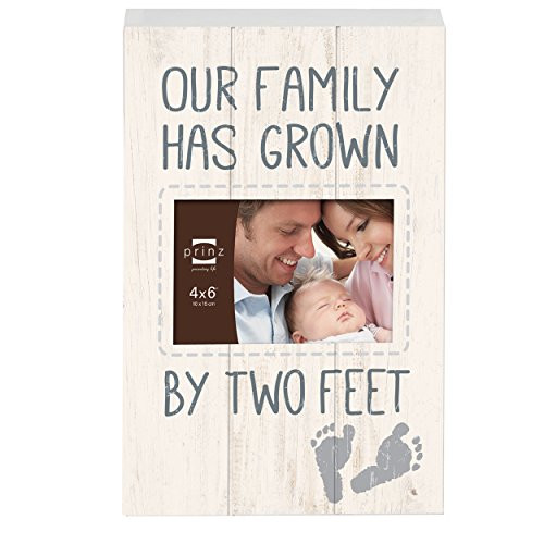 Our Family Has Grown by Two Feet Wood Box Sign with Photo Opening, 4 by 6-Inch Our Family Has Grown by Two Feet Wood Box Sign with Photo Opening, 4 by 6-Inch