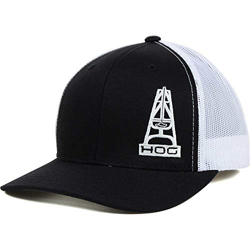 HOOEY HOG Black/White 6Panel Adjustable Trucker Cap
