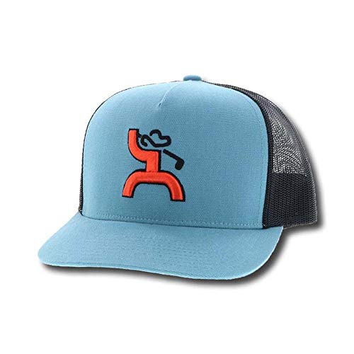 HOOEY Youth Muni Blue/Black Mesh Back Trucker Hat