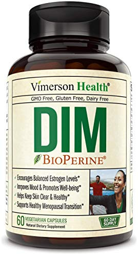 DIM 250 mg Diindolylmethane Plus Bioperine Chlorella and Tart Cherry Supplement  Supports Estrogen Levels Balances Metabolism  Menopause Relief Treatmeant of Acne and PCOS