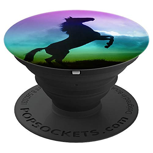 Horse lover  love horse beautiful color sunset sky PopSockets Grip and Stand for Phones and Tablets
