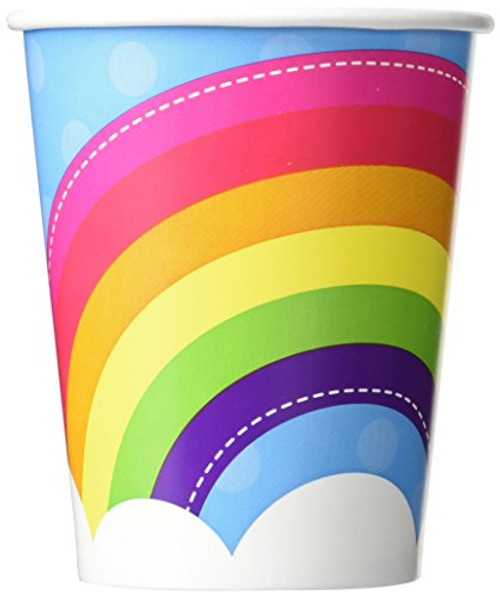 BirthdayExpress Rainbow Wishes Party Supplies - 9 oz. Paper Cups (8) BirthdayExpress Rainbow Wishes Party Supplies - 9 oz. Paper Cups (8)