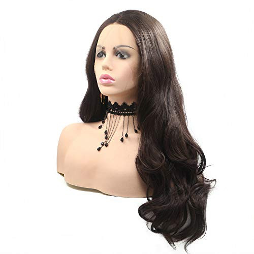 Drag Queen Flawless Female Wavy Wig Natural Hairline Handmade Lace Front Wigs For Women Cosplay Holidays Makeup Festival Synthetic Long Hair Natural Brown Wig 22 Drag Queen Flawless Female Wavy Wig Natural Hairline Handmade Lace Front Wigs For Women Cosplay Holidays Makeup Festival Synthetic Long Hair Natural Brown Wig 22