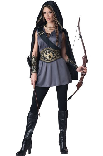 InCharacter Huntress Adult Costume Large Grey
