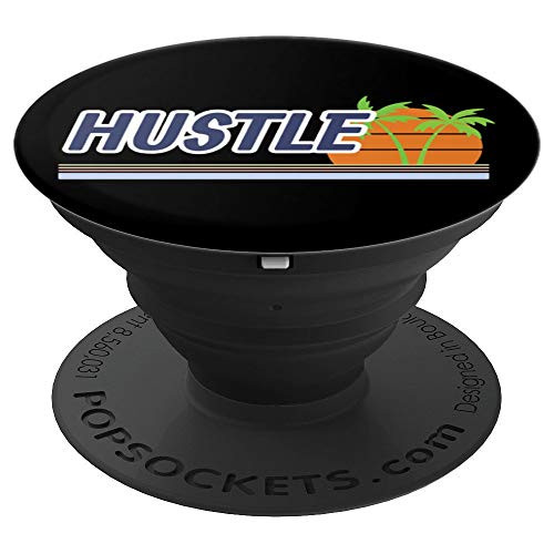 Hustle Sunset Dreams Beach Life Gift PopSockets Grip and Stand for Phones and Tablets