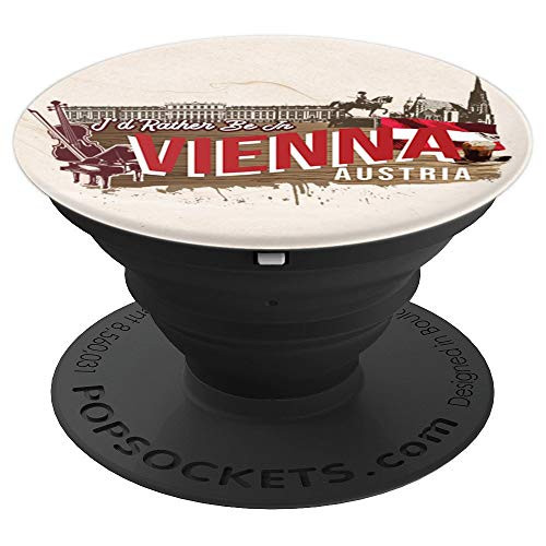 I d Rather Be In Vienna Austria Vintage Souvenir PopSockets Grip and Stand for Phones and Tablets