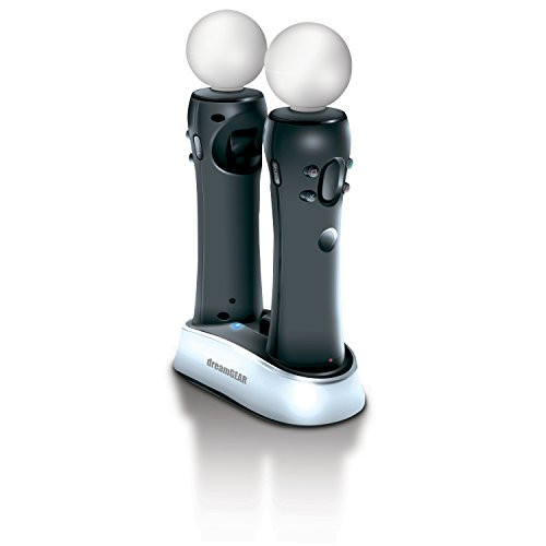 dreamGEAR Dual Dock VR 2 stored and Charged PS4 for Motion Controller Black