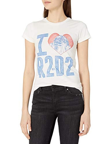 Star Wars Junior s R2d2 Love Graphic Tee White Large