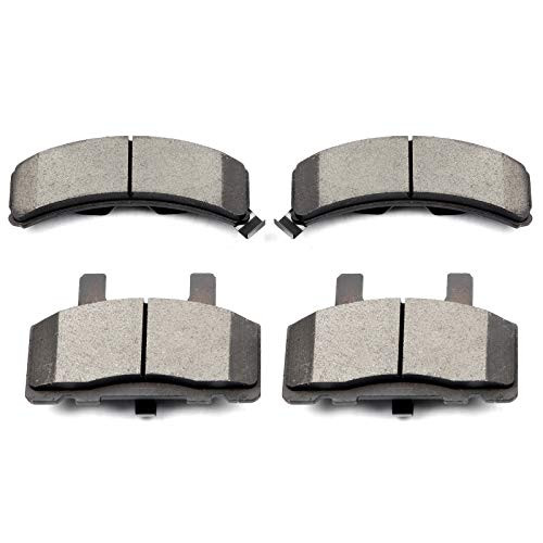 Brake PadsECCPP 4pcs Front Ceramic Brake Pads Kit fit for Cadillac Escalade Chevy C1500 Suburban C2500 Express Suburban K2500 Tahoe Dodge Ram 1500 GMC C1500 Suburban C2500 Suburban K2500 Savana