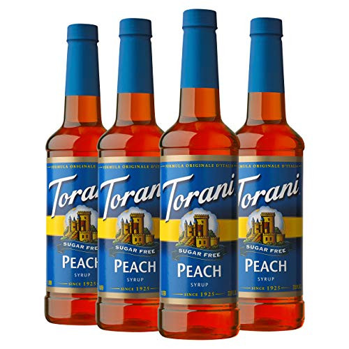 Torani Sugar Free Syrup Peach 25 4 Ounces Pack of 4 Torani Sugar Free Syrup Peach 25 4 Ounces Pack of 4