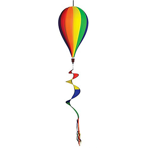 In the Breeze Rainbow 12Panel Hot Air Balloon Wind Spinner