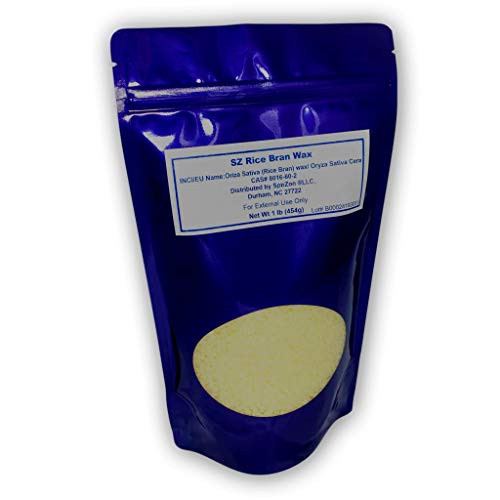 SZ Rice Bran Wax 1 lb  for DIY Cosmetics Soaps and Projects