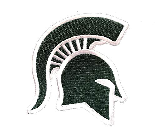 Yibuoo Michigan State Spartans Embroidered Patch Iron on Logo Vest Jacket Cap Hoodie Backpack Patch Iron On/sew on Patch